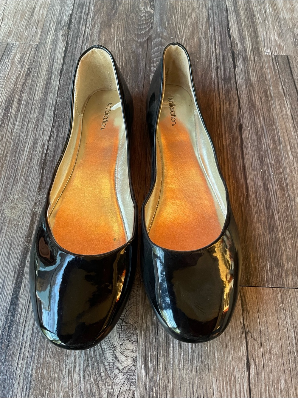 Xhilaration Black Patent Ballet Flats